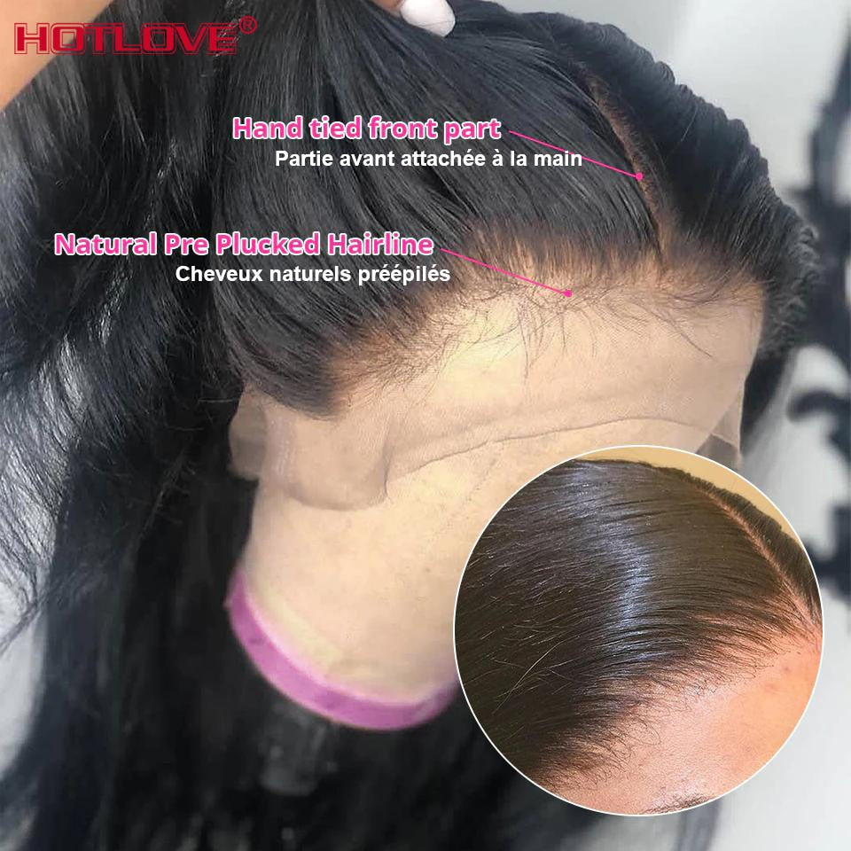 13x6 Lace Front Human Hair Wigs, 150% Density Brazilian Straight Hair Lace Frontal Wigs With Baby Hair Remy Hair