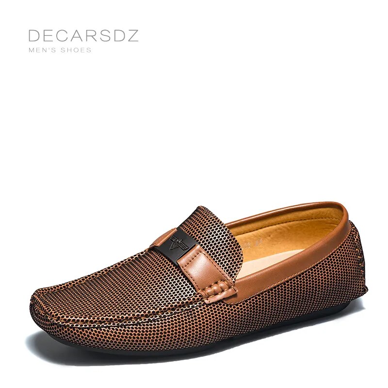 DECARSDZ Loafers Shoes Men 2023 Autumn Clasicc Comfy Man Flat Moccasin Fashion Shoes Men Slip-on Boat Shoes For Men Casual Shoes