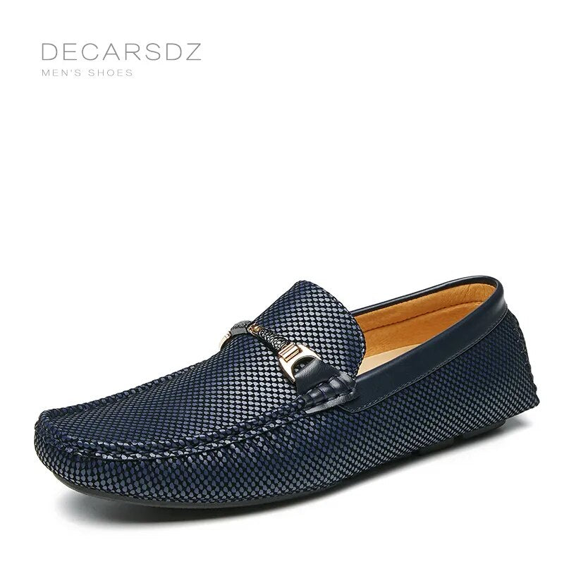 DECARSDZ Loafers Shoes Men 2023 Autumn Clasicc Comfy Man Flat Moccasin Fashion Shoes Men Slip-on Boat Shoes For Men Casual Shoes