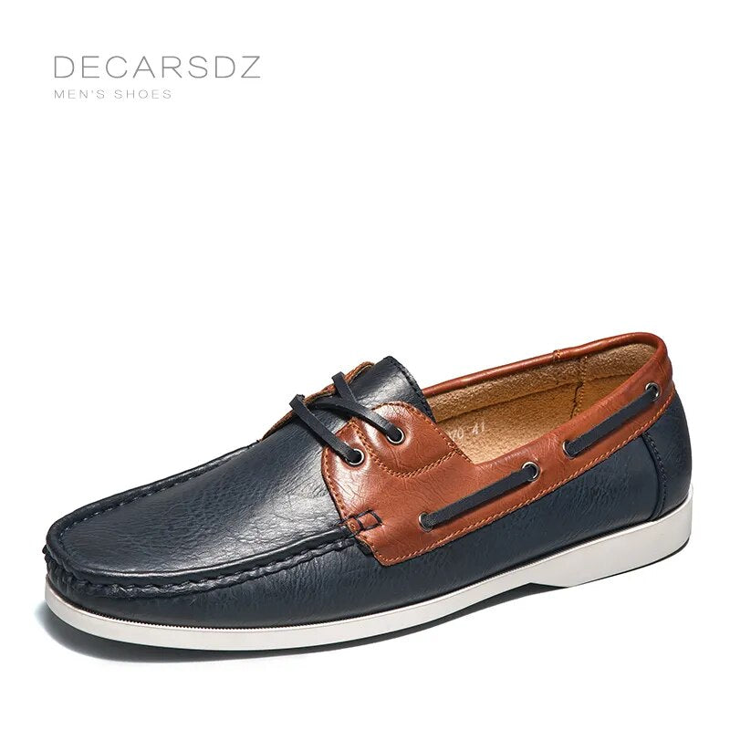 DECARSDZ Loafers Shoes Men 2023 Autumn Clasicc Comfy Man Flat Moccasin Fashion Shoes Men Slip-on Boat Shoes For Men Casual Shoes