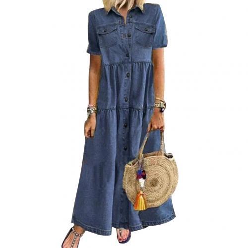 Plus Size 3xl Women Summer Denim Dress