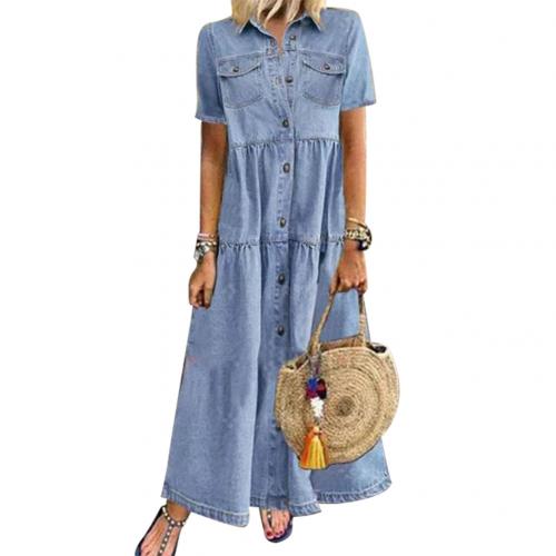 Plus Size 3xl Women Summer Denim Dress